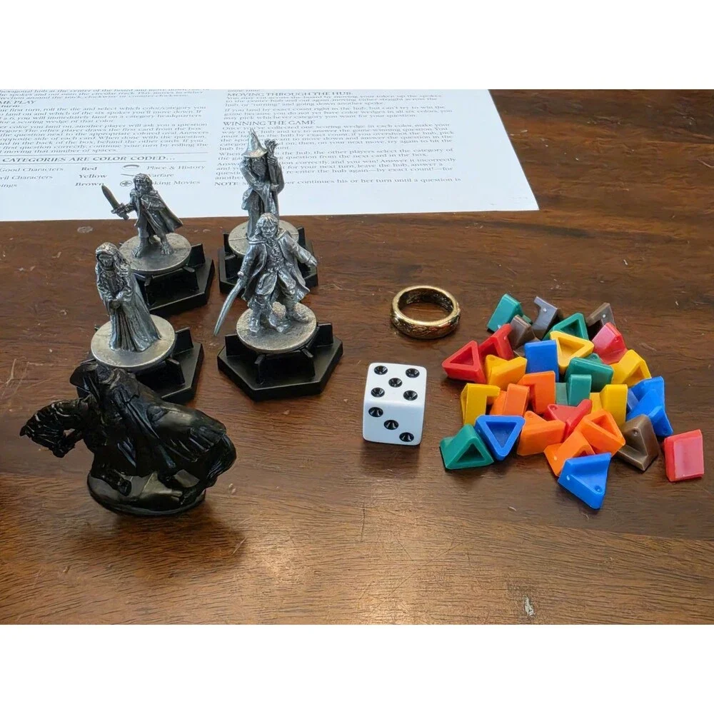 Milton Bradley Trivial Pursuit: The Lord of The Rings Board Game 100% Complete